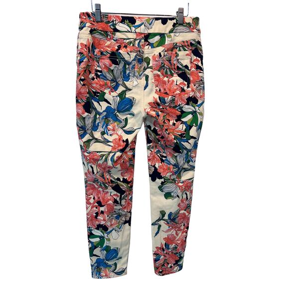 Chicos Womens Size 4 Reg Pull On Jeggings Ankle Jeans Tropical Floral Print - Picture 2 of 10